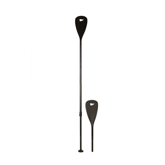 F2 Marken SUP Paddel Kajak Alu 4 teilig 170-215cm 2in1 Paddle Schwarz