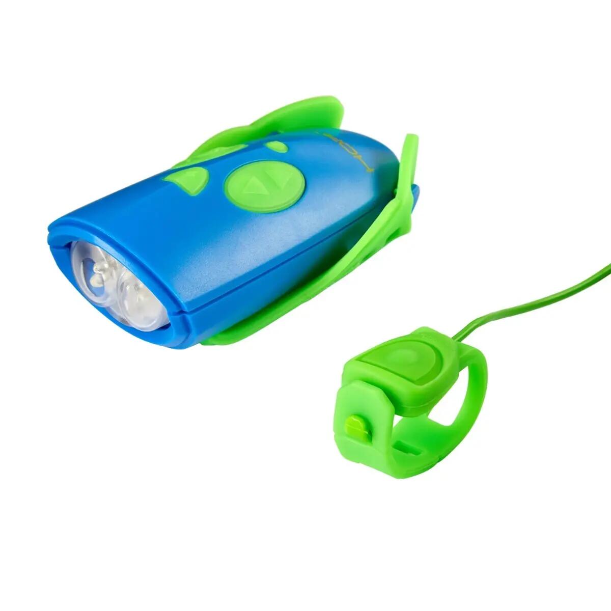 Mini Hornit – Bel en licht voor fiets en step - Groen / Blauw 4/7