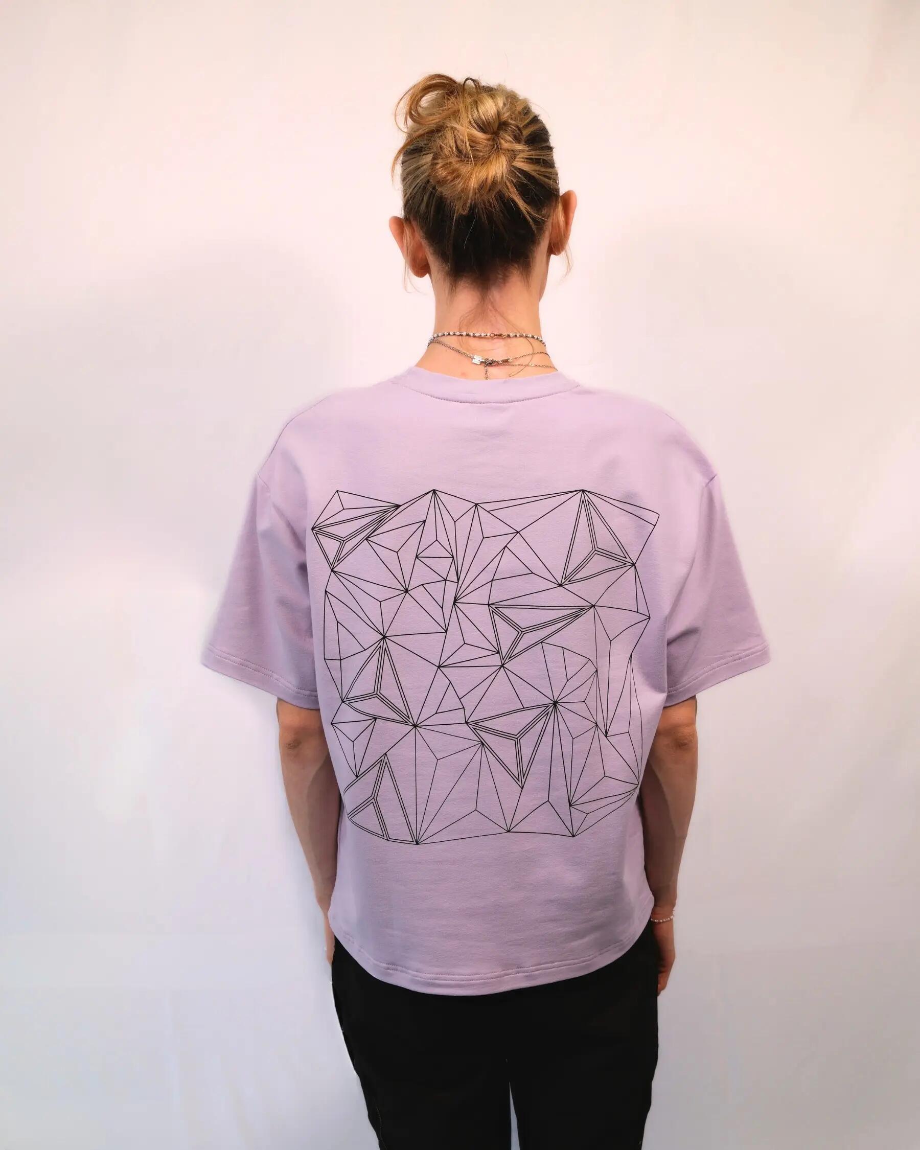 Oversized Boulder-Shirt Volumes Lavendel 5/6