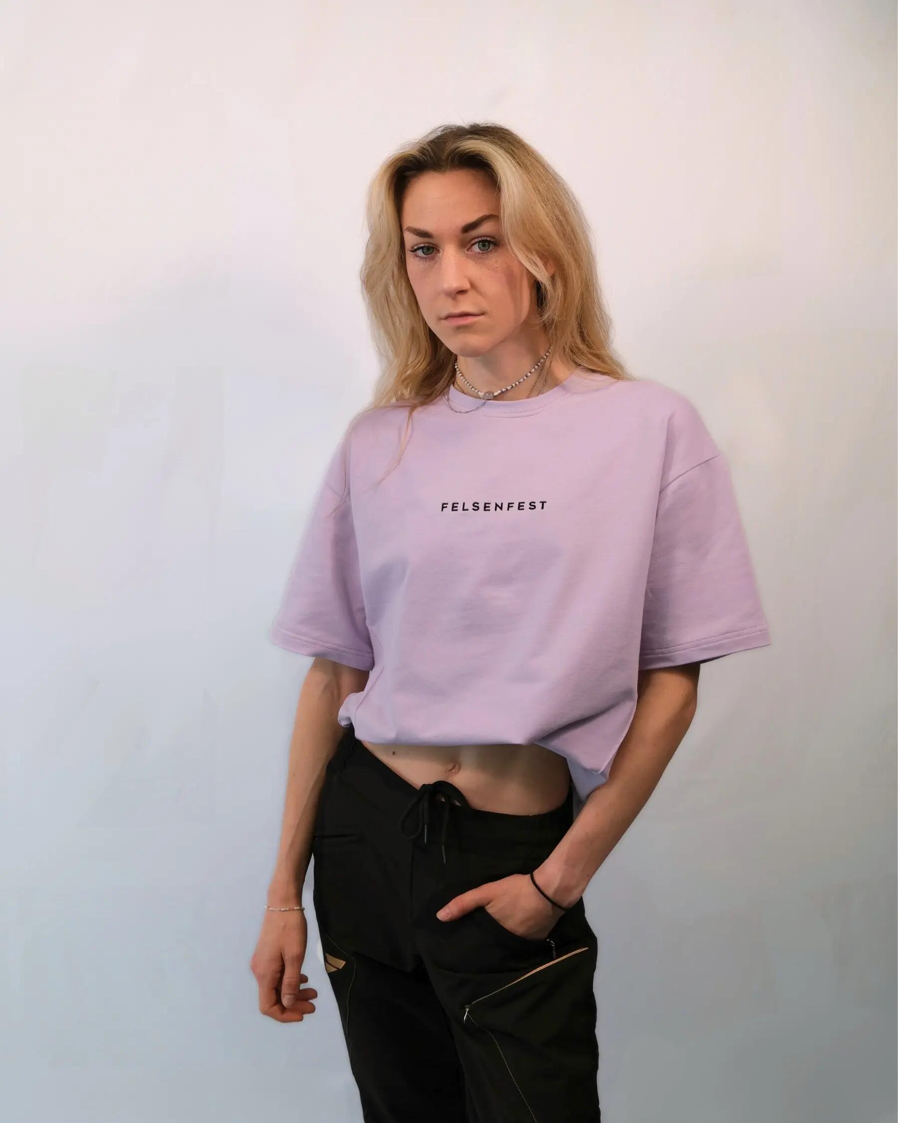 Oversized Boulder-Shirt Volumes Lavendel 4/6