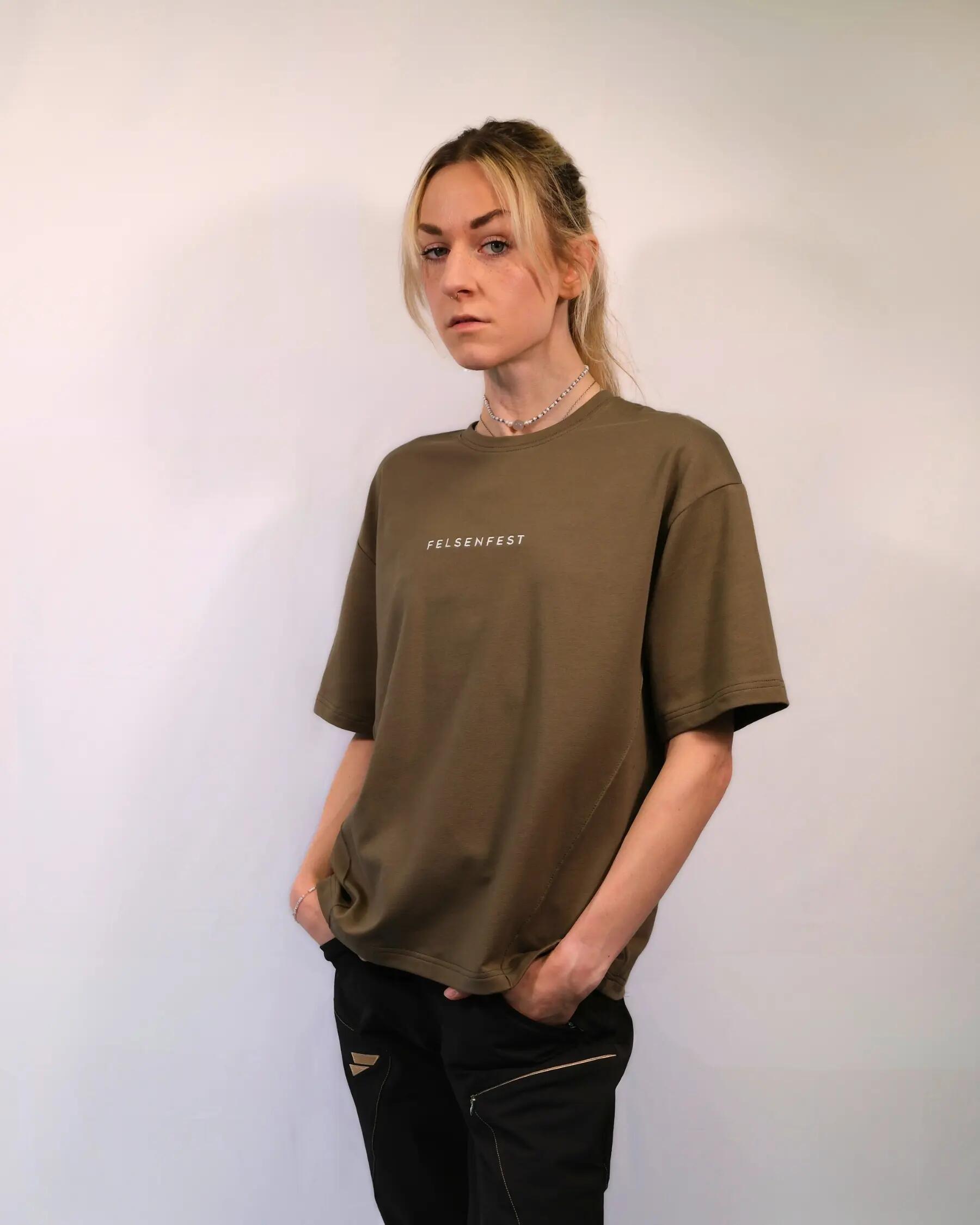 Oversized Boulder-Shirt Volumes Oliv 3/6