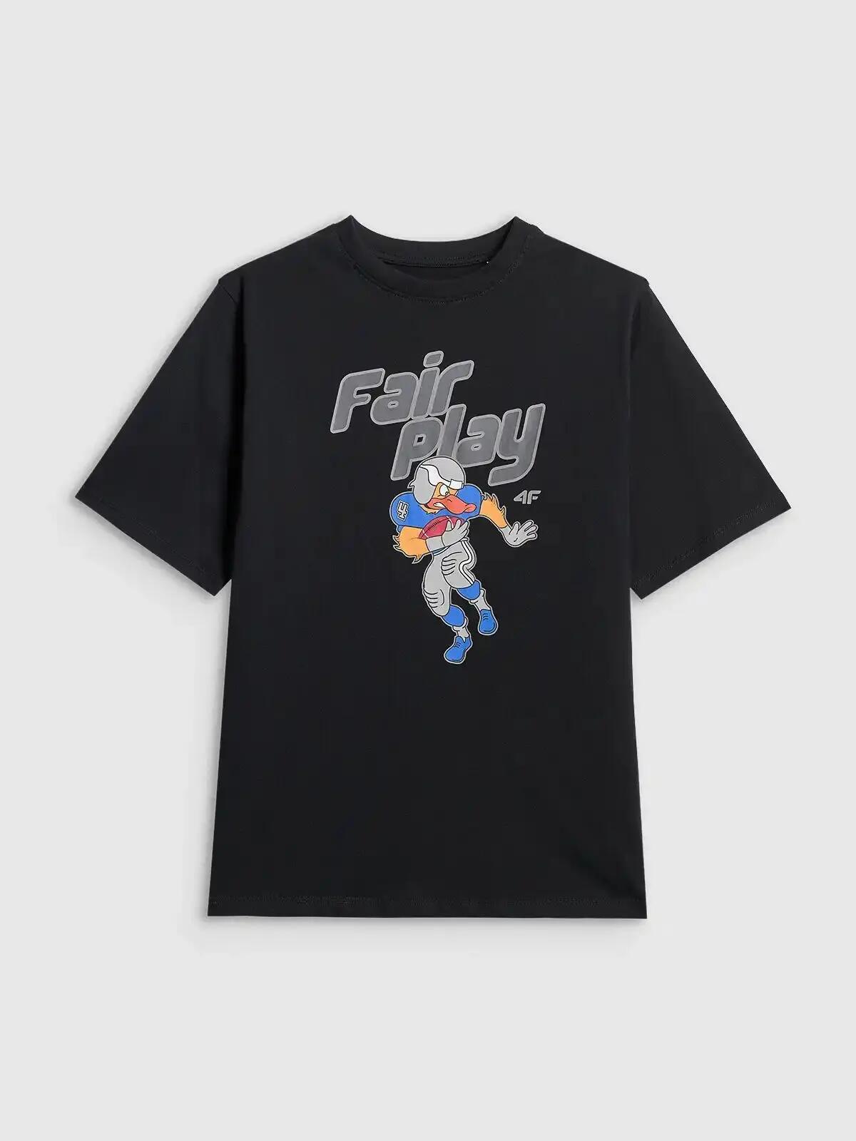 T-SHIRT CHŁOPIĘCY 4F KOSZULKA SPORTOWA Z 2/6
