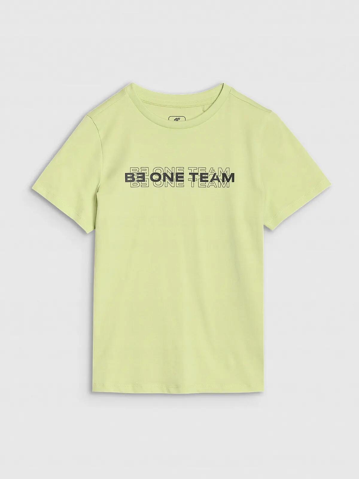 T-SHIRT CHŁOPIĘCY 4F DZIECIĘCY BAWEŁNIANY Z 8/9