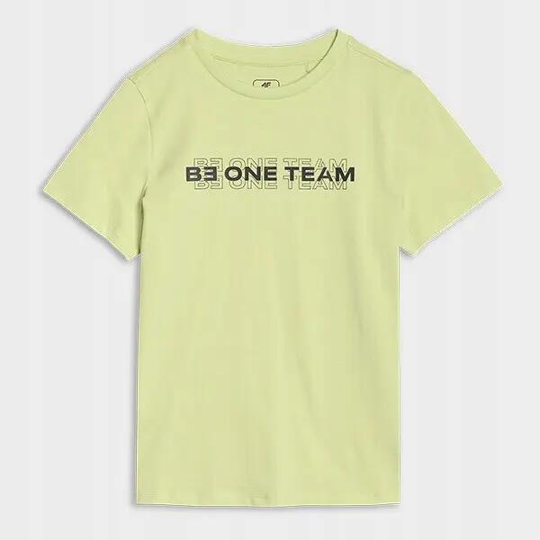 T-SHIRT CHŁOPIĘCY 4F DZIECIĘCY BAWEŁNIANY Z 6/9