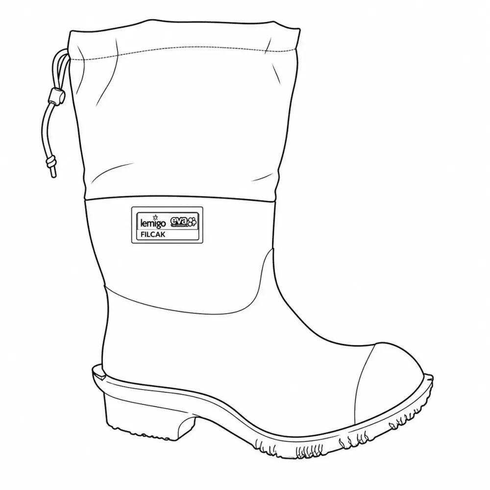 Bottes isolantes Lemigo Filcak 802 EVA feutre noir/camo 3/5