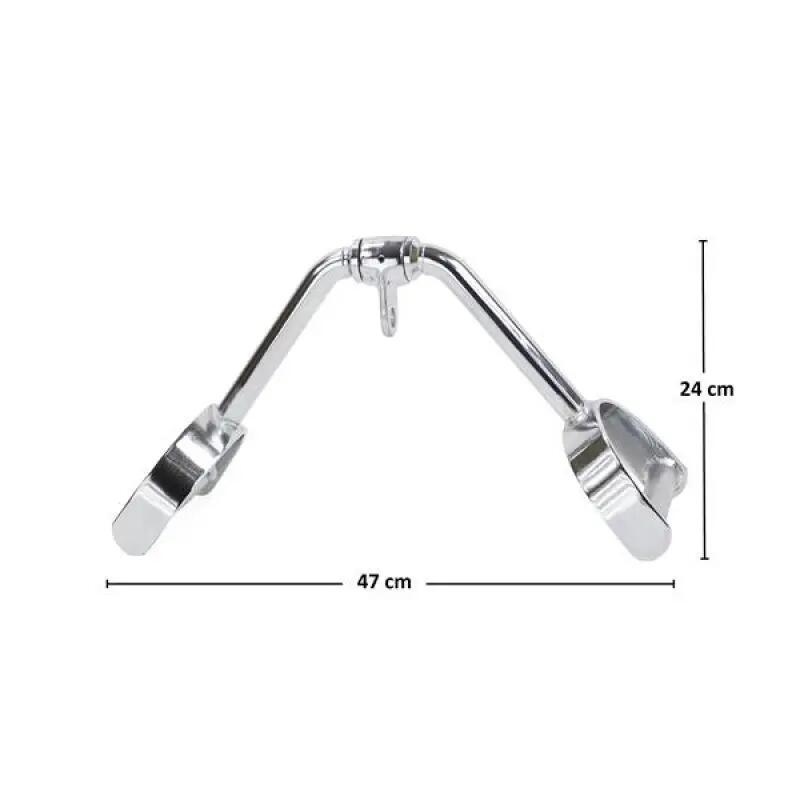 Stalen trainingsmachine handvatten (Zilver) 9/11