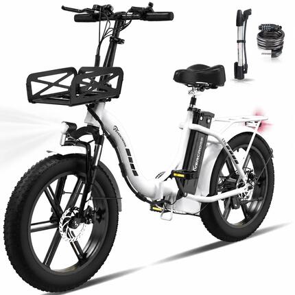 Opvouwbare elektrische fiets voor volwassenen13Ah batterij - EK6 Zwart