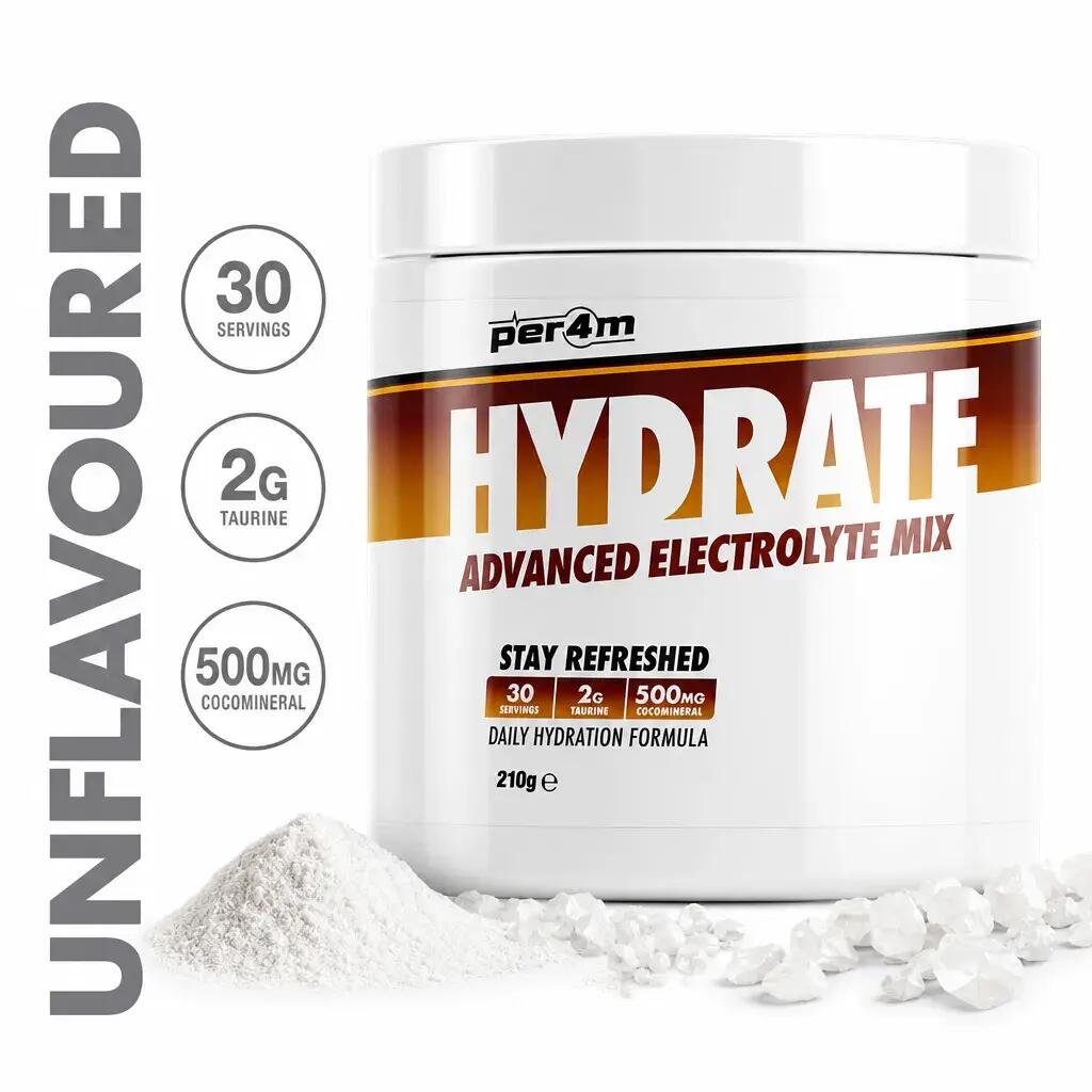 Per4m Hydrate Advanced Electrolyte Mix 30 Servings Unflavoured