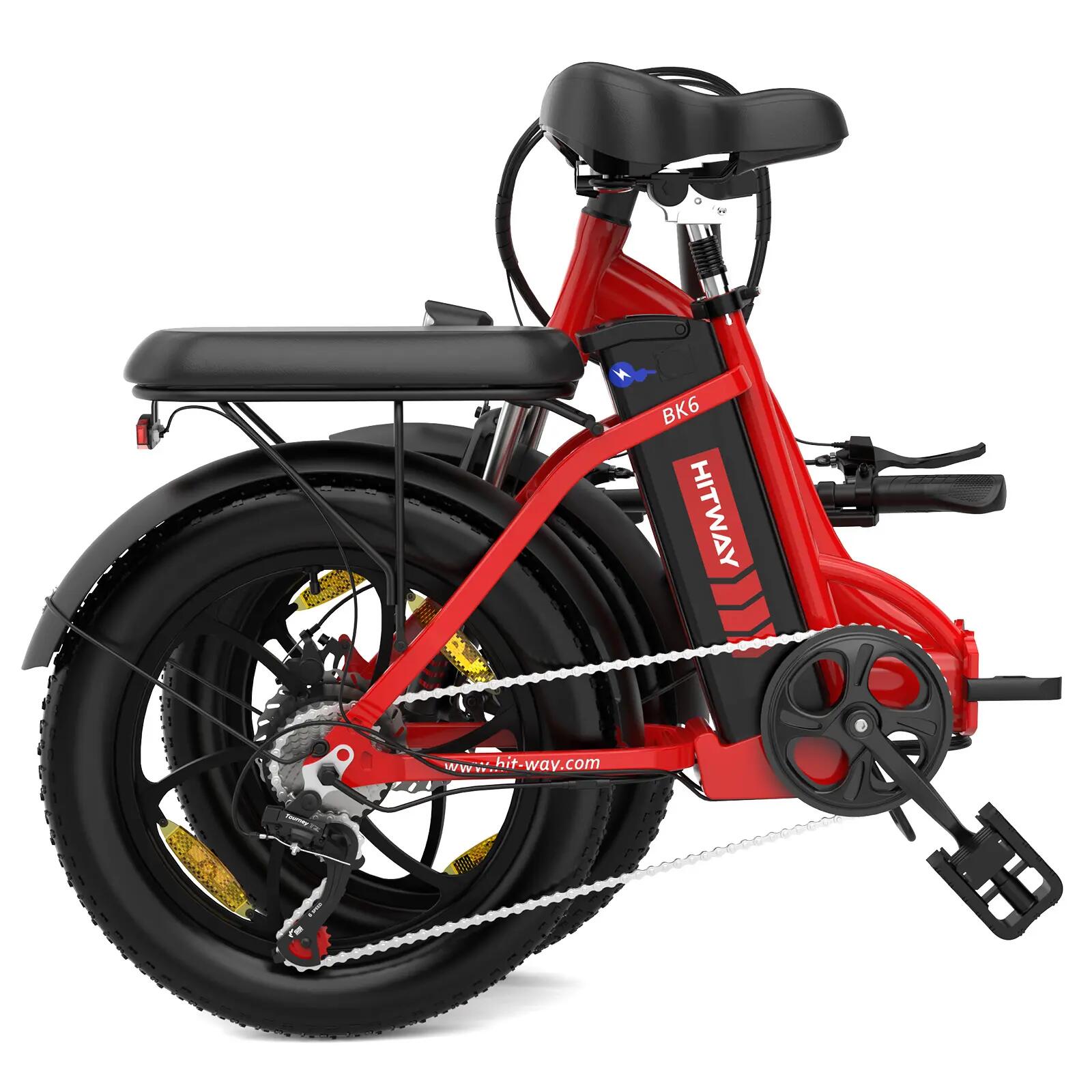 Bicicleta eléctrica plegable Fat Bike urbana BK6S 4/7