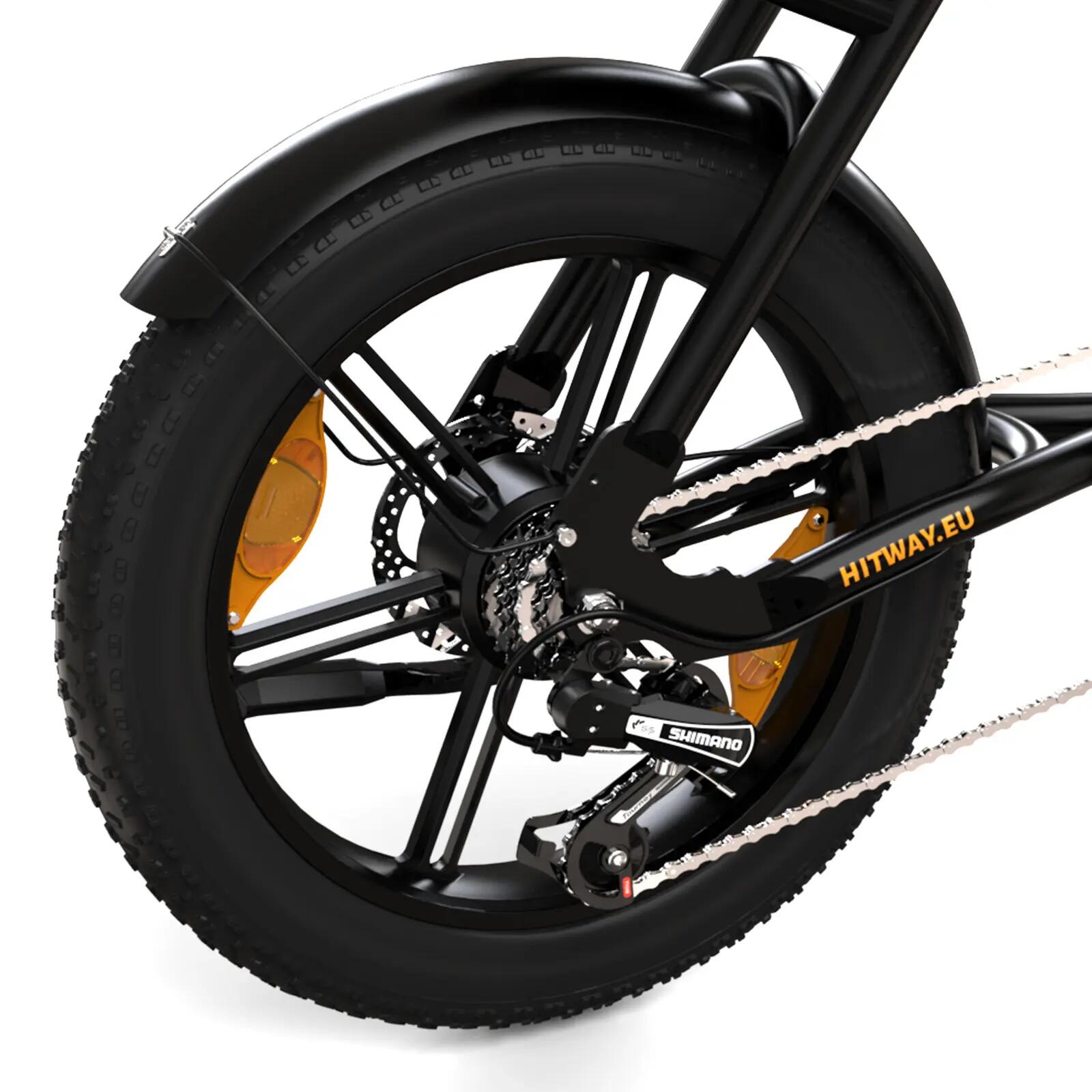 Bici elettrica Fat Bike 20x4.0 fuoristrada lunga autonomia BK17 5/5