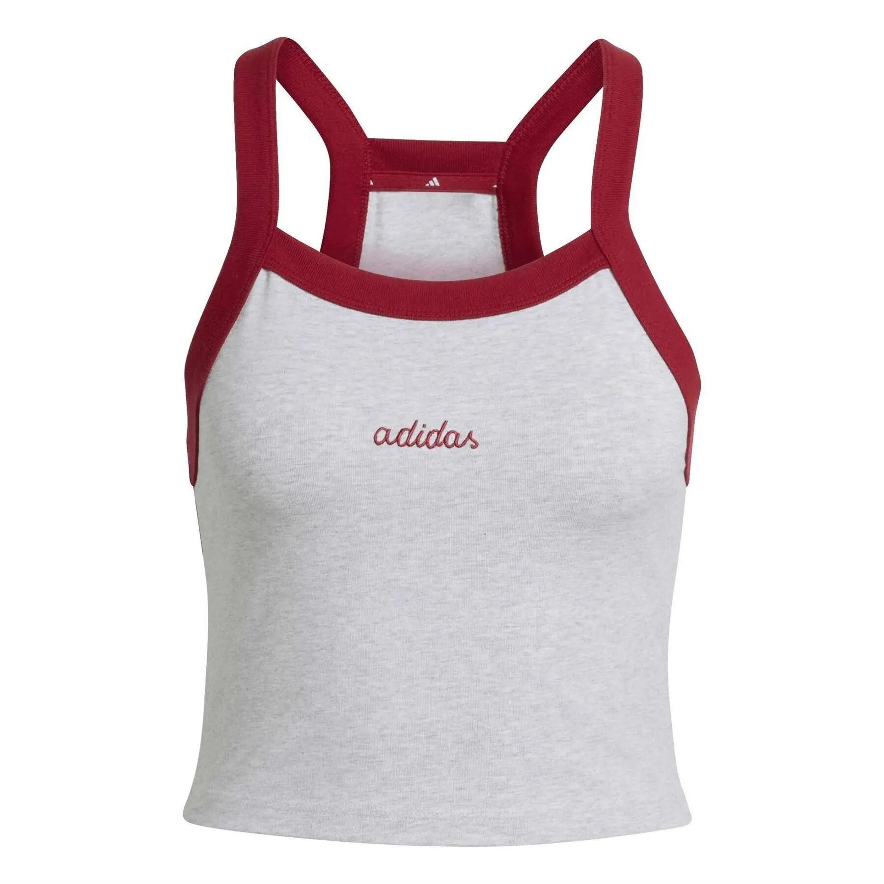 Adidas Womens/Ladies Performance Embroidered Logo Athletic Sleeveless Tank Top