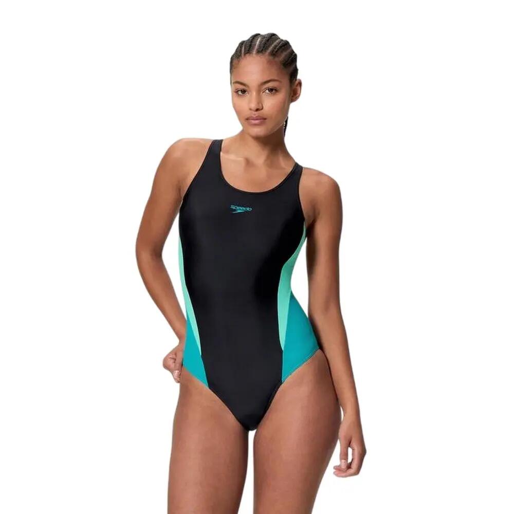 Speedo Womens/Ladies Splice 2.0 Colour Block One Piece Swimsuit