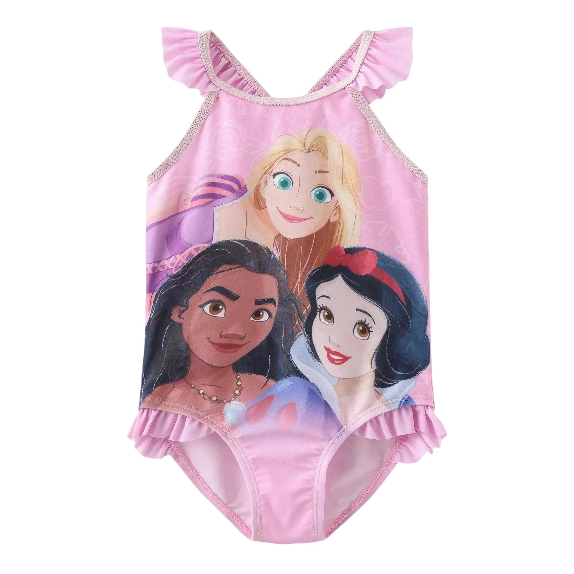 Disney Princess Girls Rapunzel Moana Snow White One Piece Swimsuit