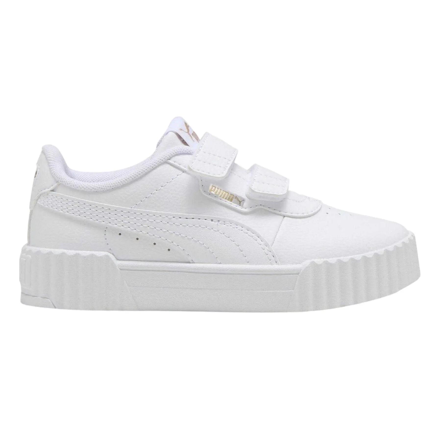 Puma Childrens/Kids Carina 3.0 Logo Leather Court Trainers