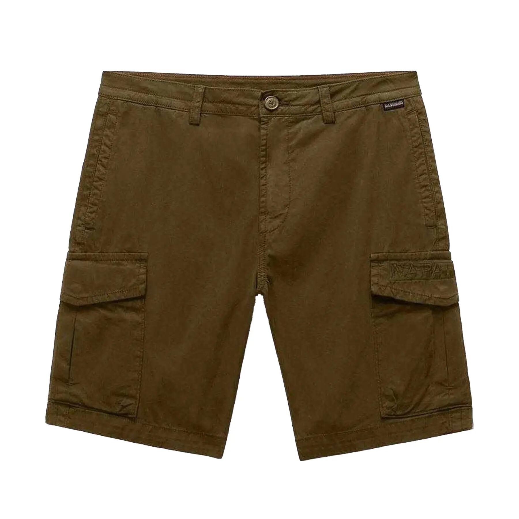 Napapijri Mens Deline Cotton Blend Cargo Shorts