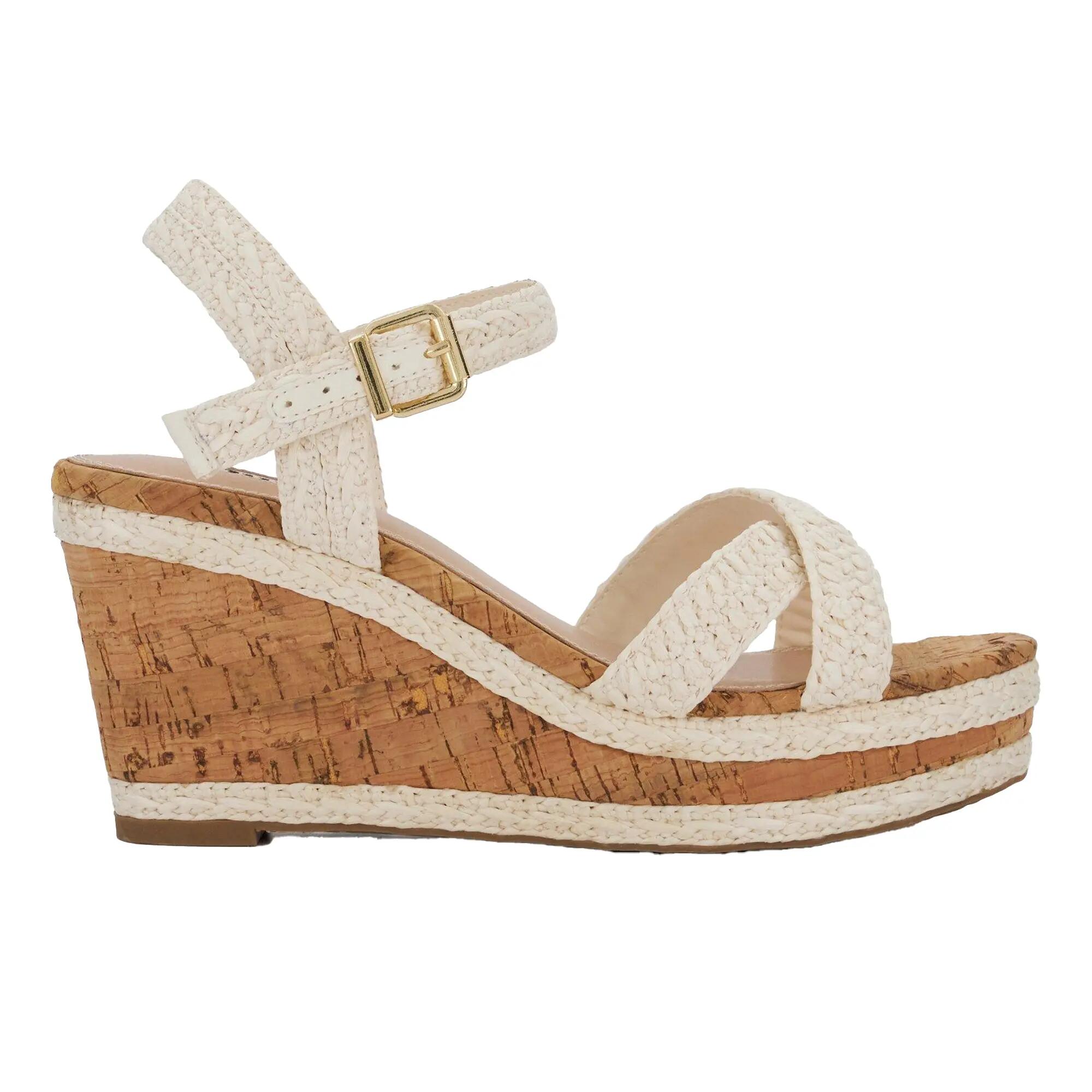 Dune London Womens/Ladies Kelisa Raffia Flatform Wedge Sandals