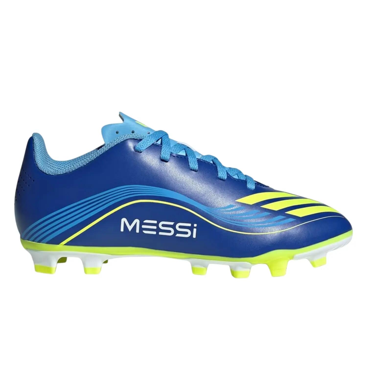 Adidas Boys F50 Club Lionel Messi Firm Ground Football Boots