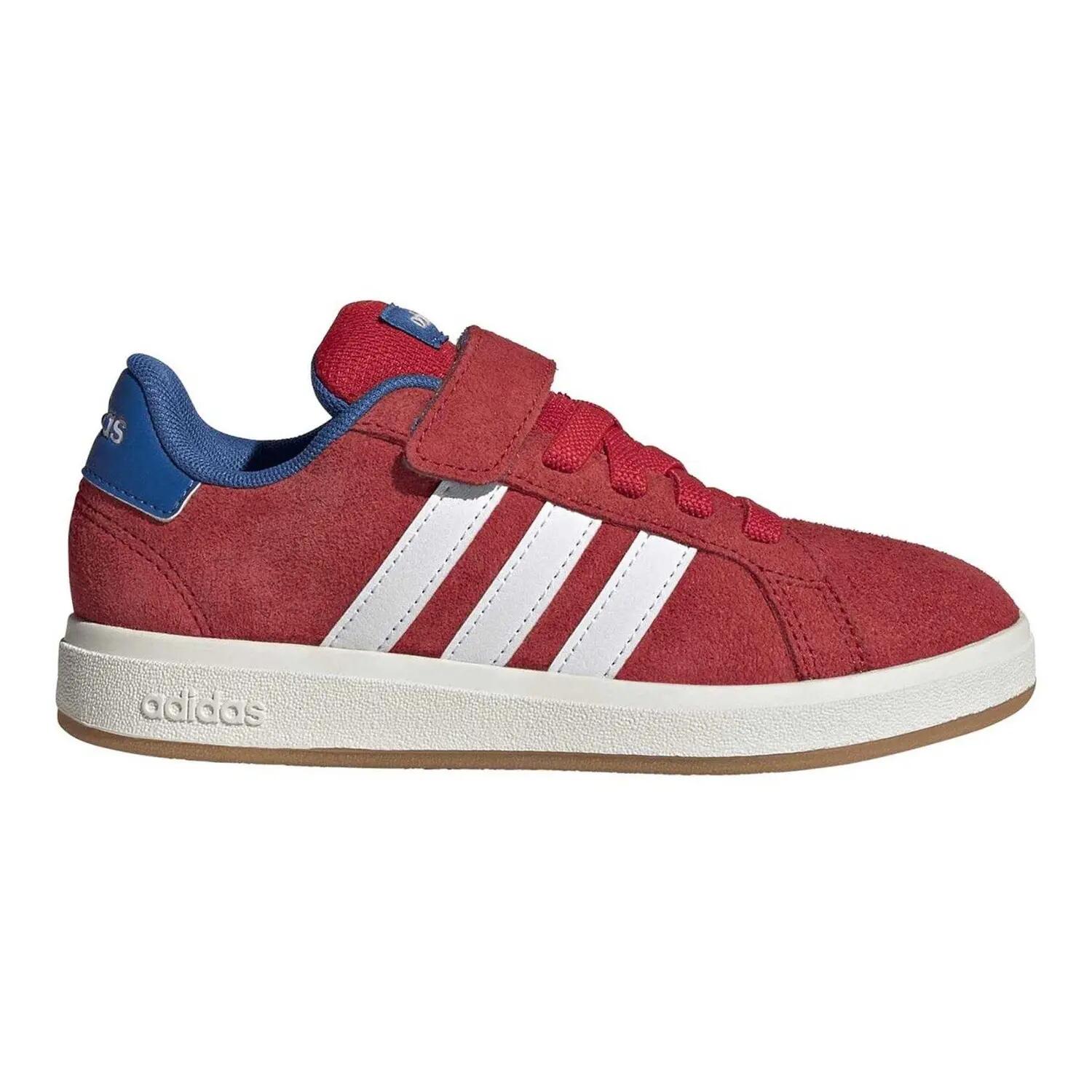 Adidas Childrens/Kids Grand Court 3 Stripes Suede Trainers