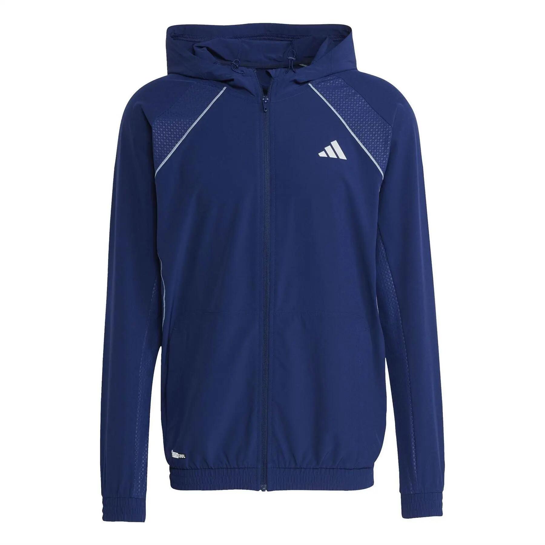 Adidas Mens Tech Logo Technical Jacket