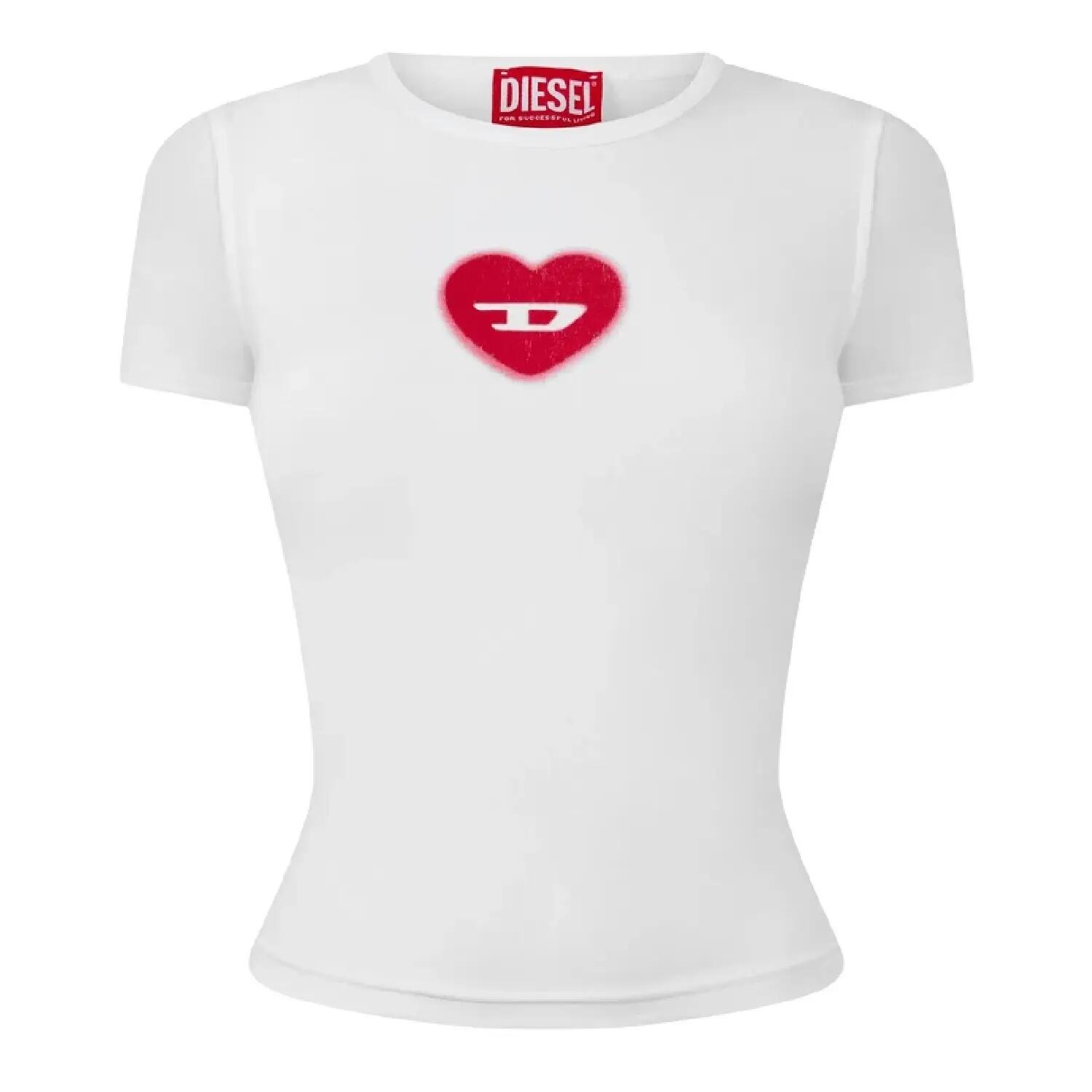 Diesel Womens/Ladies T-Ele Cropped Fitted T-Shirt