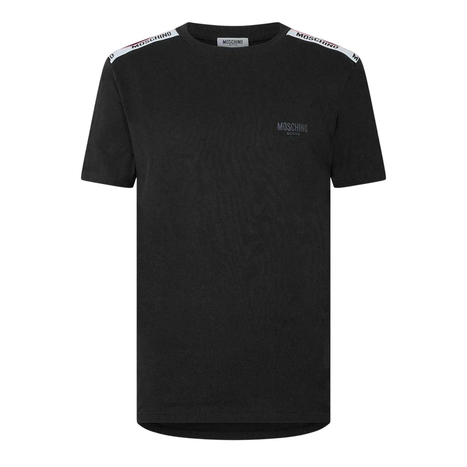 Moschino Mens Tape Regular T-Shirt