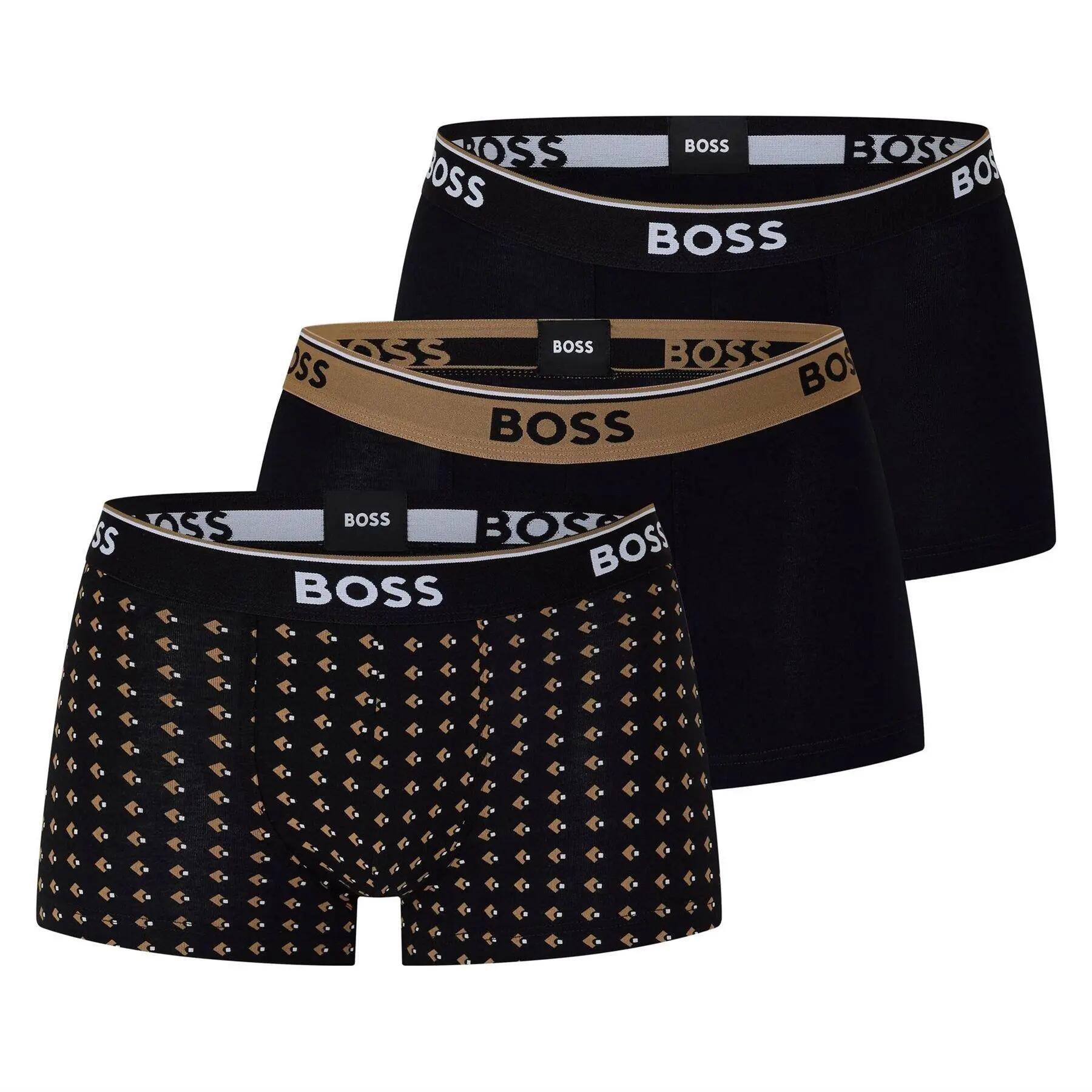 Boss Mens Bodywear Logo Boxer Shorts (Pack of 3)