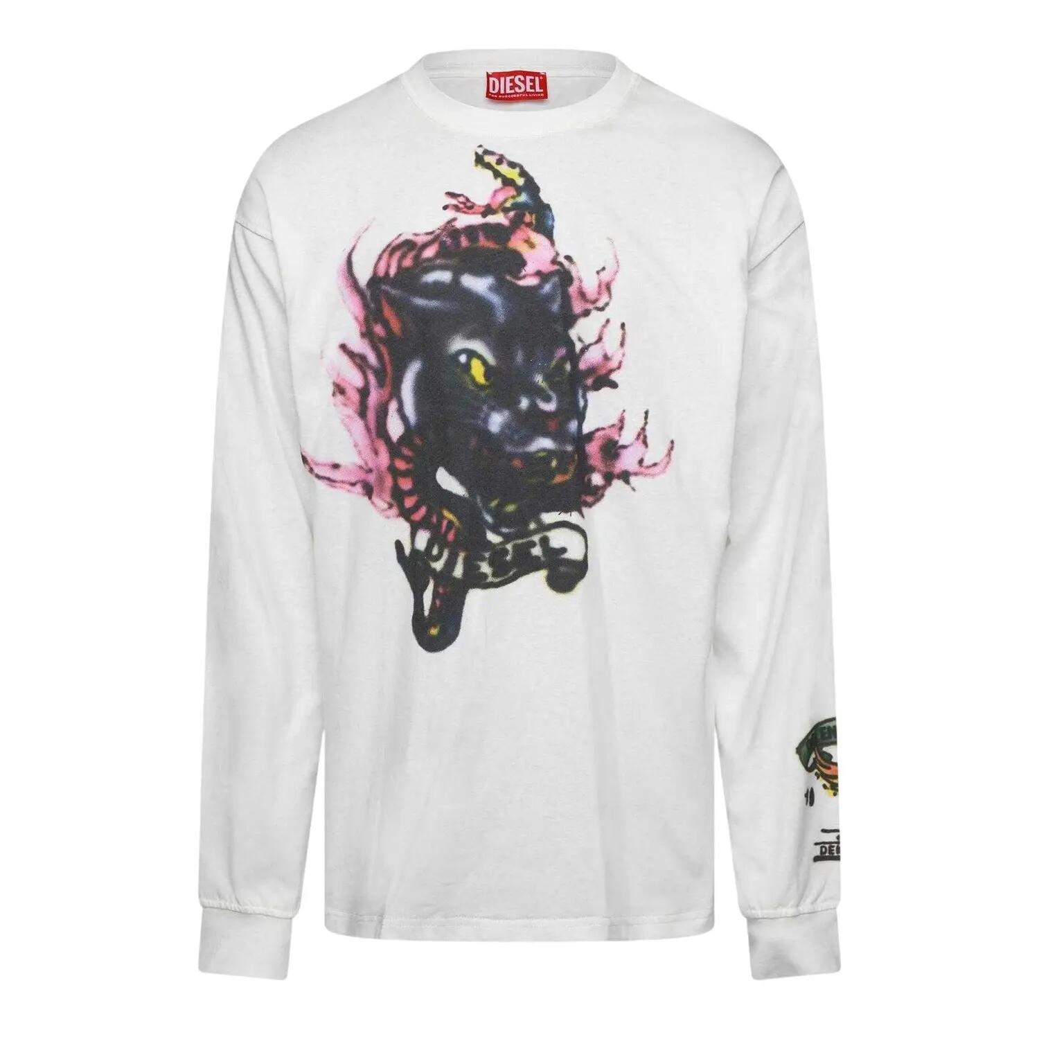 Diesel Mens T-Boxt Long-Sleeved T-Shirt