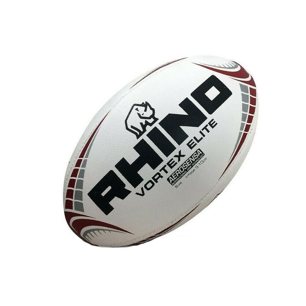 RHINO Vortex Elite Replica Rugby Ball (White)
