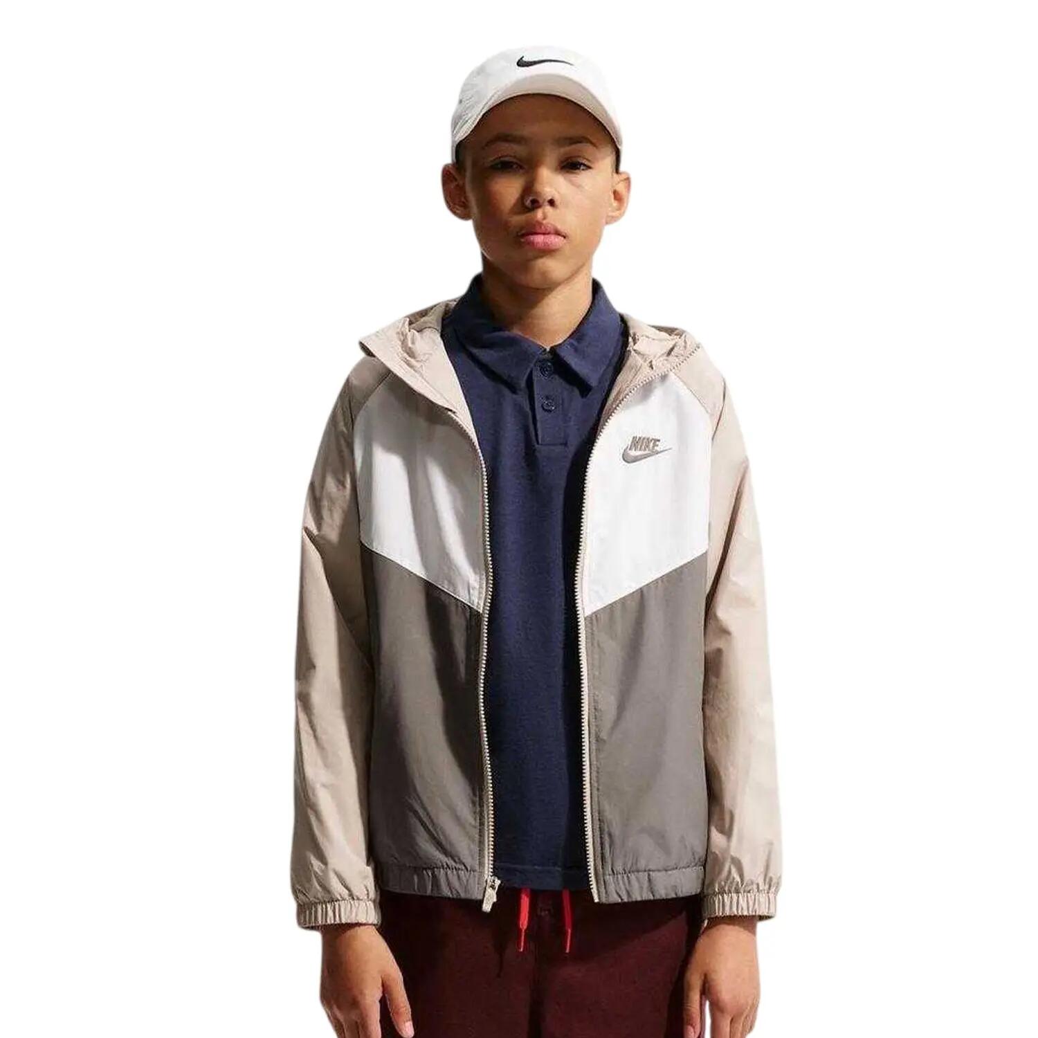 Nike Childrens/Kids Windrunner Colour Block Zip Pocket Hooded Jacket