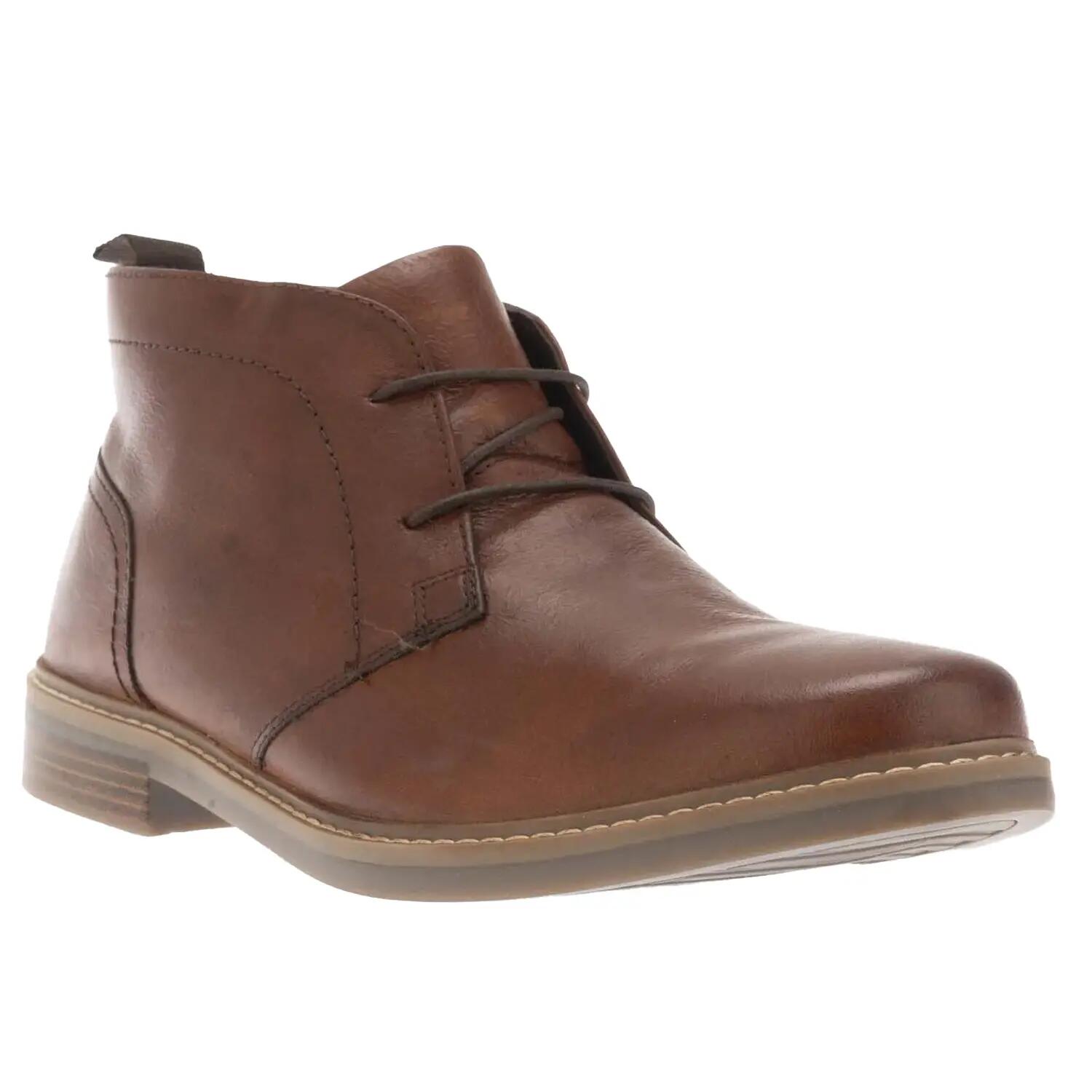 Dune London Mens Clydell Leather Chukka Boots