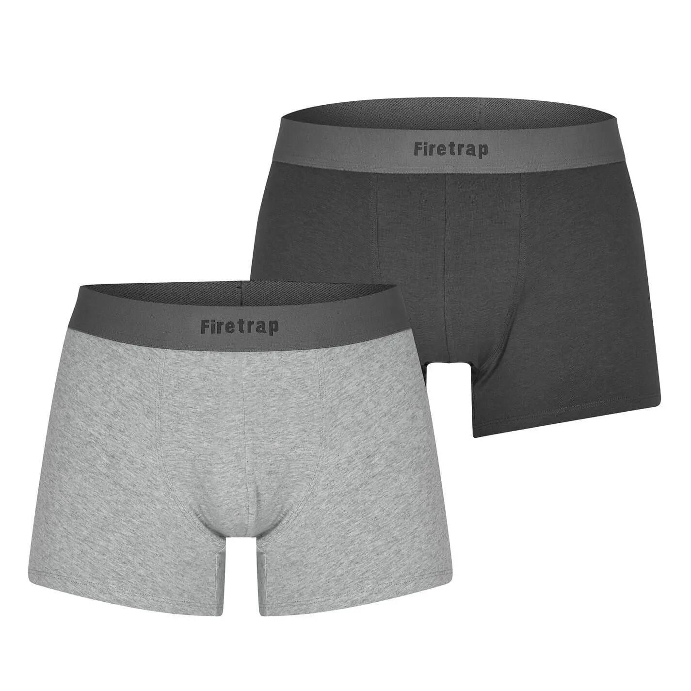 Firetrap Mens Logo Boxer Shorts (Pack of 2)