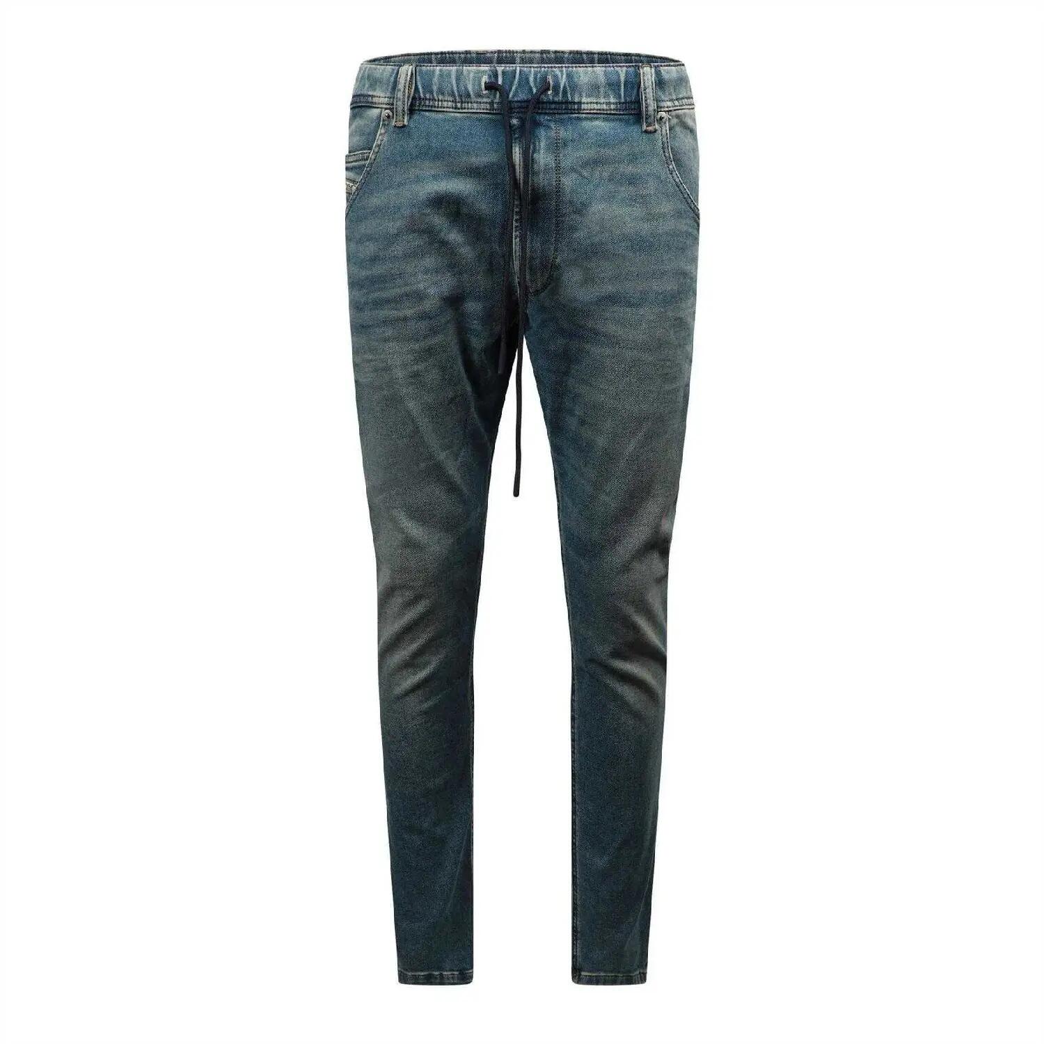 Diesel Mens Krooley Ne Faded Drawstring Tapered Jeans