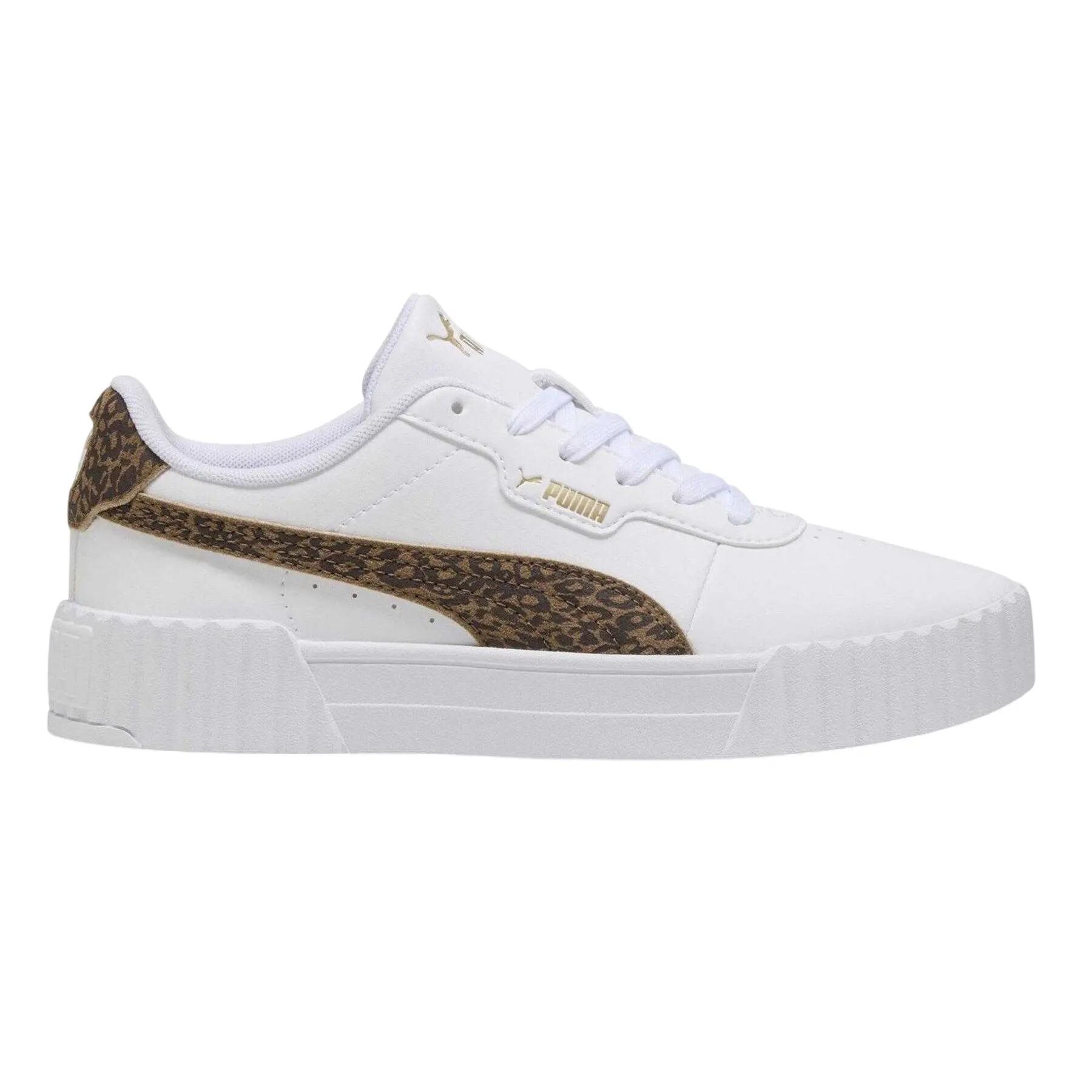 Puma Womens/Ladies Carina 3.0 Leopard Print Platform Shoes
