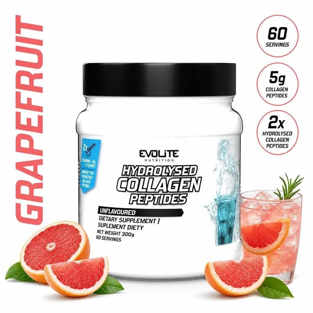 Evolite Hydrolysed Collagen Peptides 300g Grapefruit