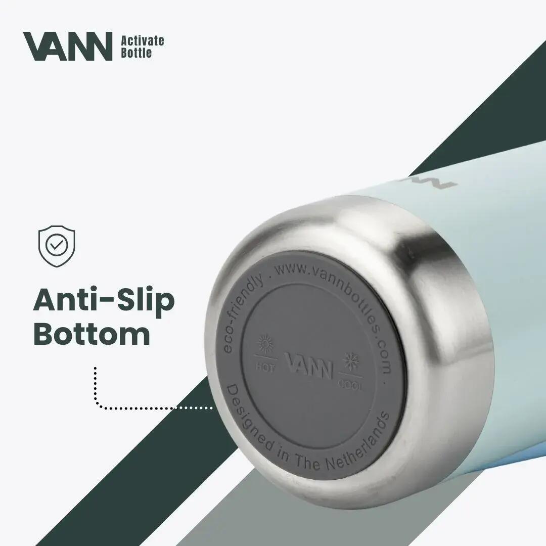 Drinkfles - Activate Bottle 750 ML - RVS met klik-rietjesdop - Slate Green 9/11
