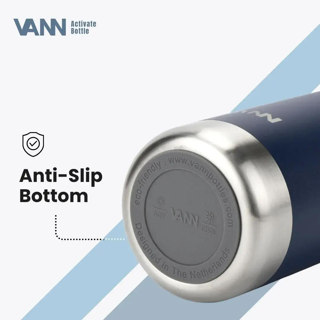 Drinkfles - Activate Bottle 750 ML - RVS met klik-rietjesdop - Deep Water 9/11