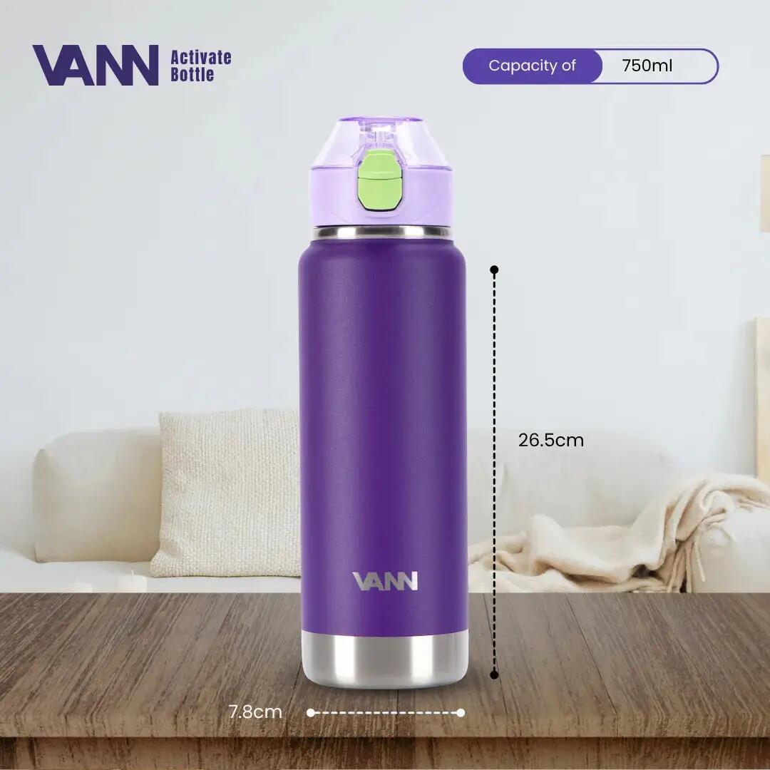 Drinkfles - Activate Bottle 750 ML - RVS met klik-rietjesdop - Wild Berry 5/11