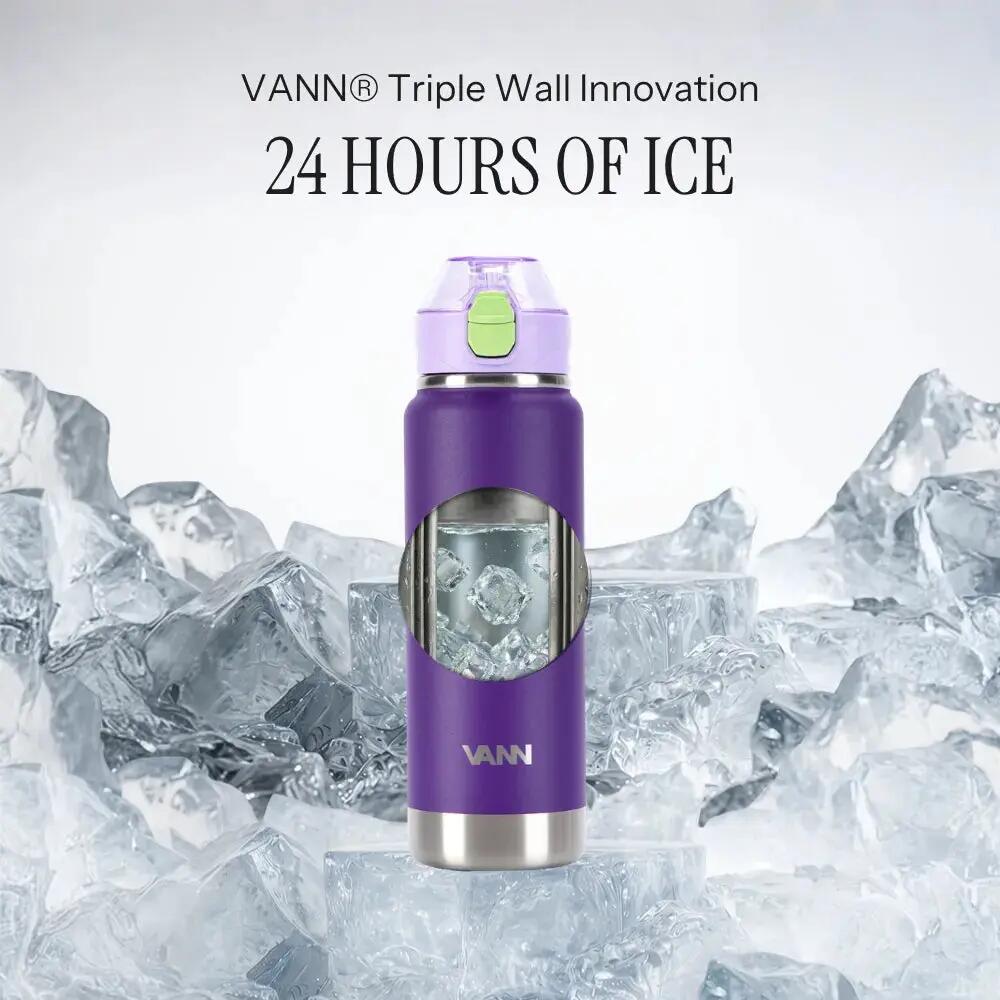 Drinkfles - Activate Bottle 750 ML - RVS met klik-rietjesdop - Wild Berry 2/11