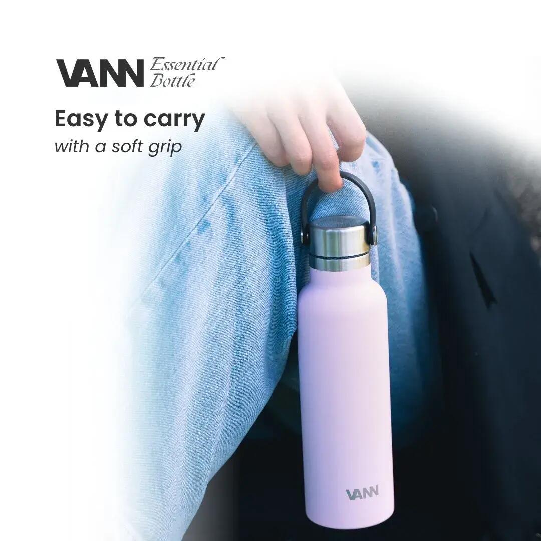 Drinkfles - Essential Bottle 600 ML - 100% RVS, plasticvrij - Arctic Sage 8/10