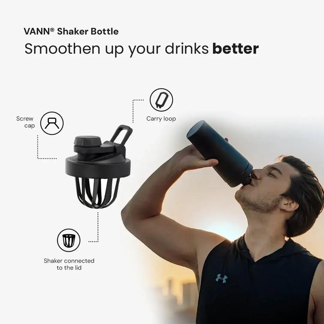 Shaker - Ultimate Shaker 750 ML - inox triple paroi, proteines - Noir 2/12