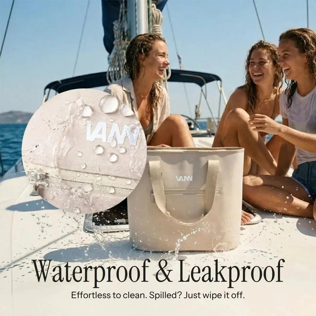 Koeltas - Pulse Totebag 28 L - strandtas met rits, 16 u koud - Oatmeal 5/11