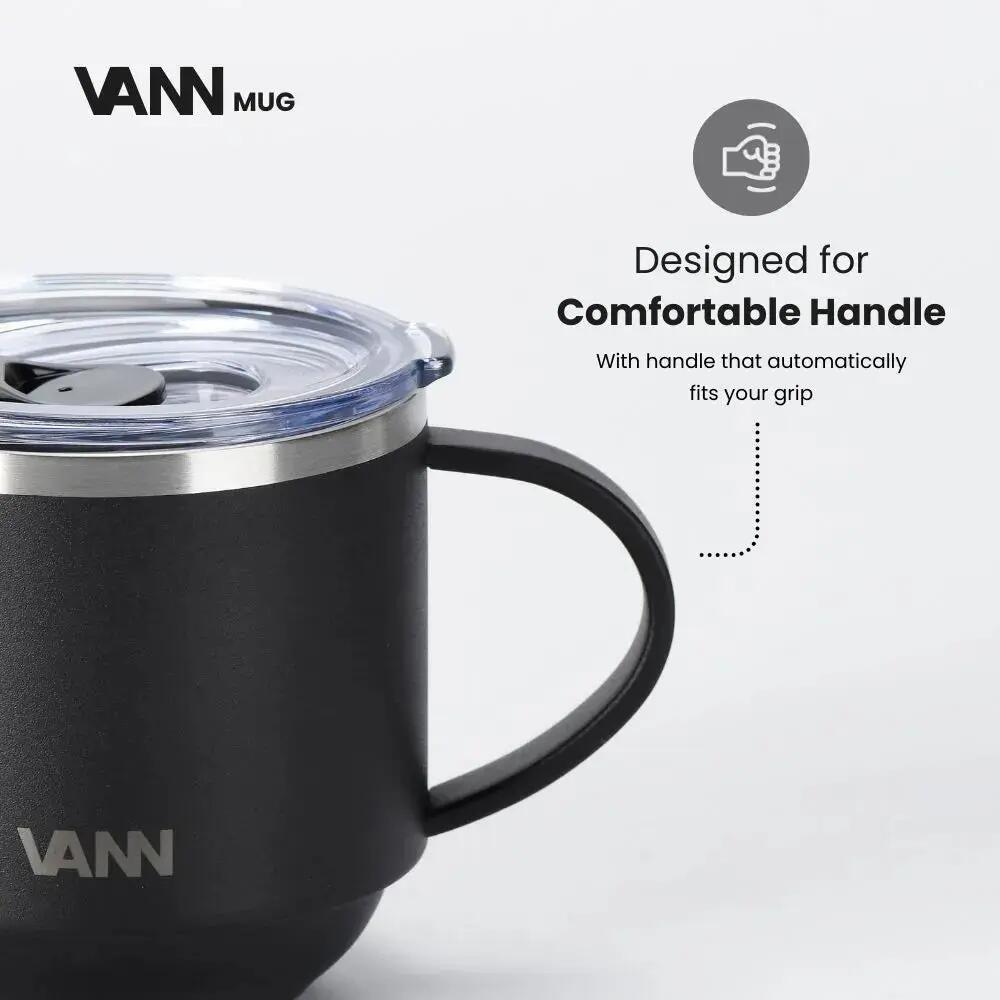 Bouteille isotherme - VANN Mug 330 ML - mug inox, couvercle coulissant 3/10