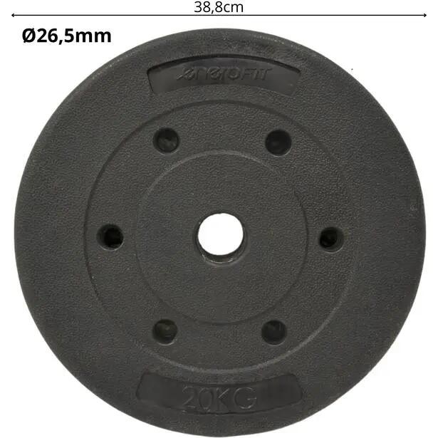 Talerz 20 kg do podnoszenia ciężarów Enero Fit 26,5 mm 3/5