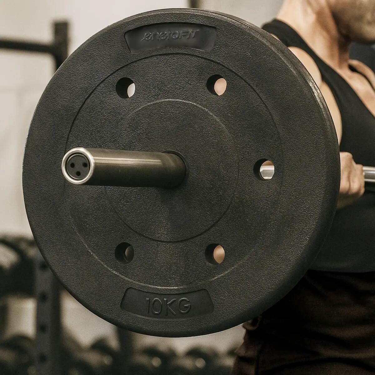 Talerz 10 kg do podnoszenia ciężarów Enero Fit 26,5 mm 5/5