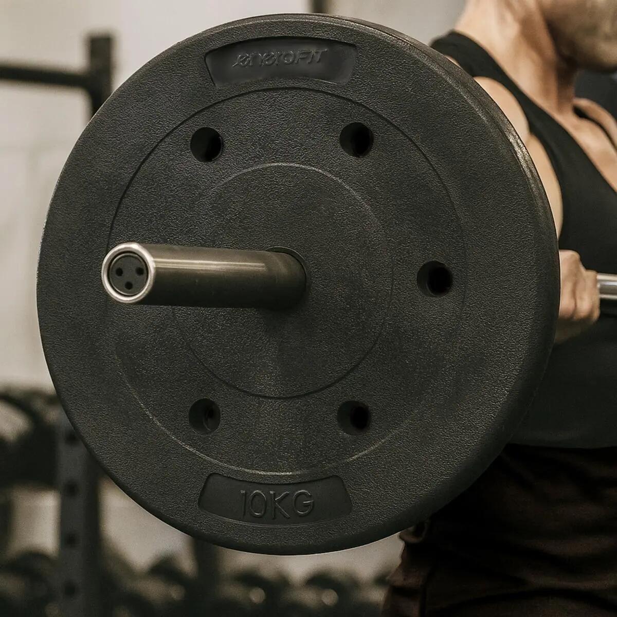Gewichtheberplatte Enero Fit 10kg 29,5 mm 5/5