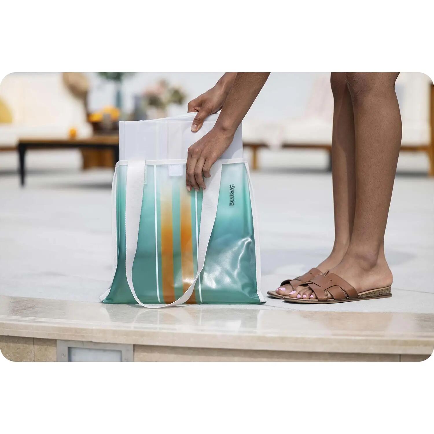 Colchoneta Inflável 2 em 1 para Praia e Piscina 9/11