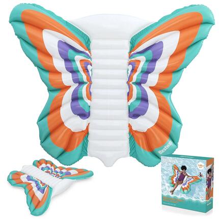 Dmuchany materac do pływania dla dzieci Bestway Motyl 193x176 cm