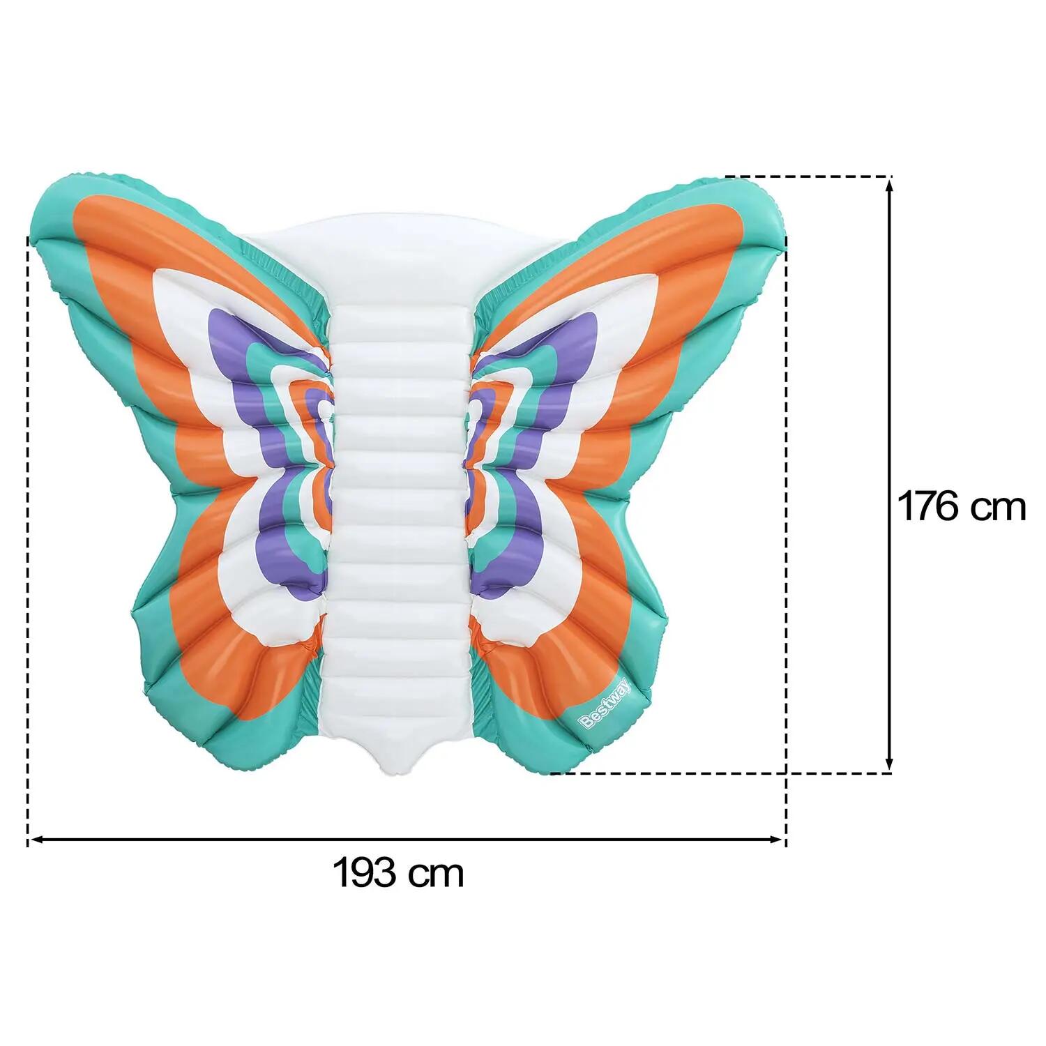 Colchoneta Hinchable Mariposa 193x176 cm Bestway 8/8