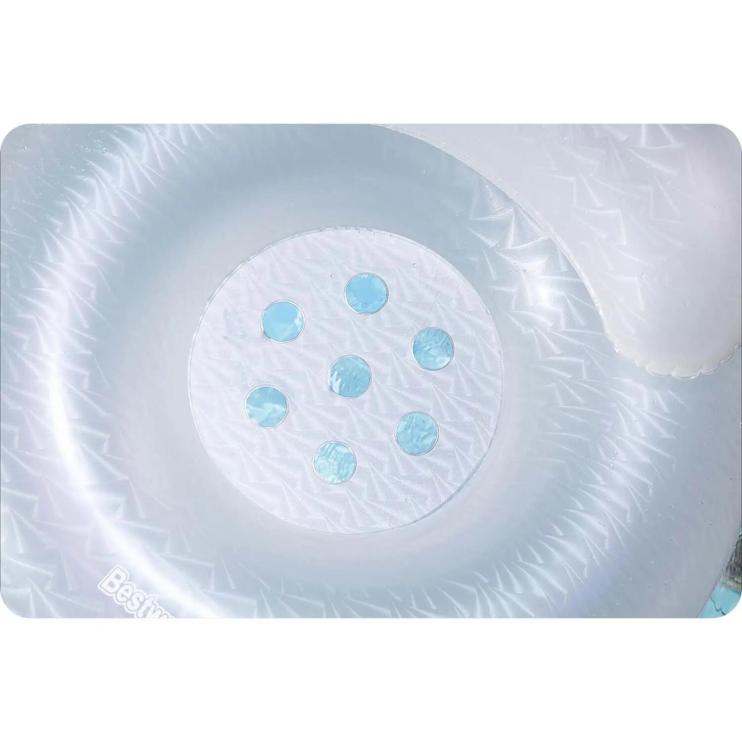 Bestway Moon Dust Swim Tube with Headrest, Iridescent Pool Float Ring 5/11