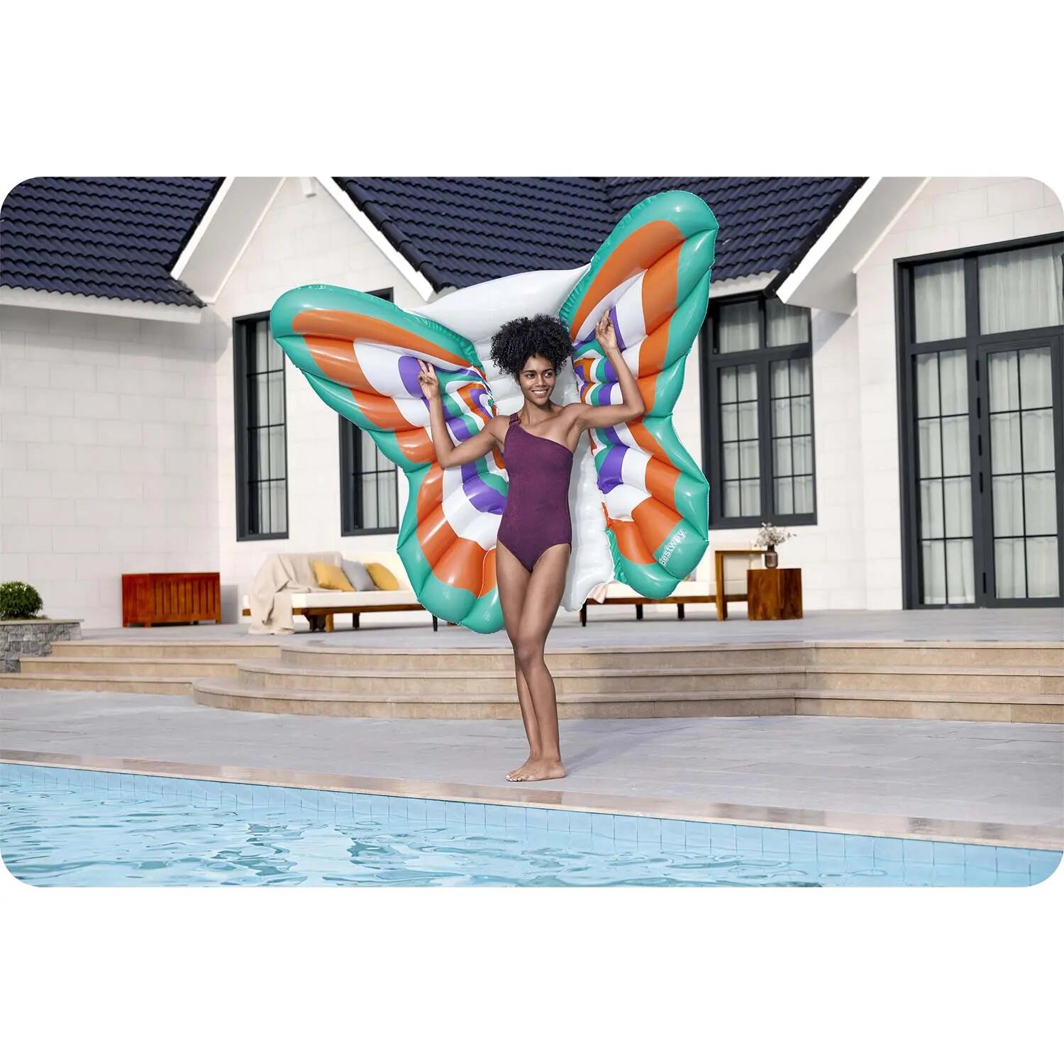 Colchoneta Hinchable Mariposa 193x176 cm Bestway 4/8